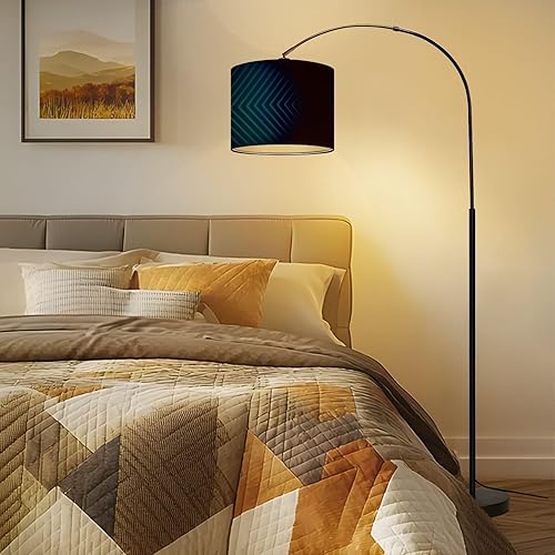 Miniatura 7 de Lamp Shade Blue neon glowing arrows technology abstract Futuristic graphic design Drum Lampshades for Floor Lamps Hanging Lamp Table Lamps