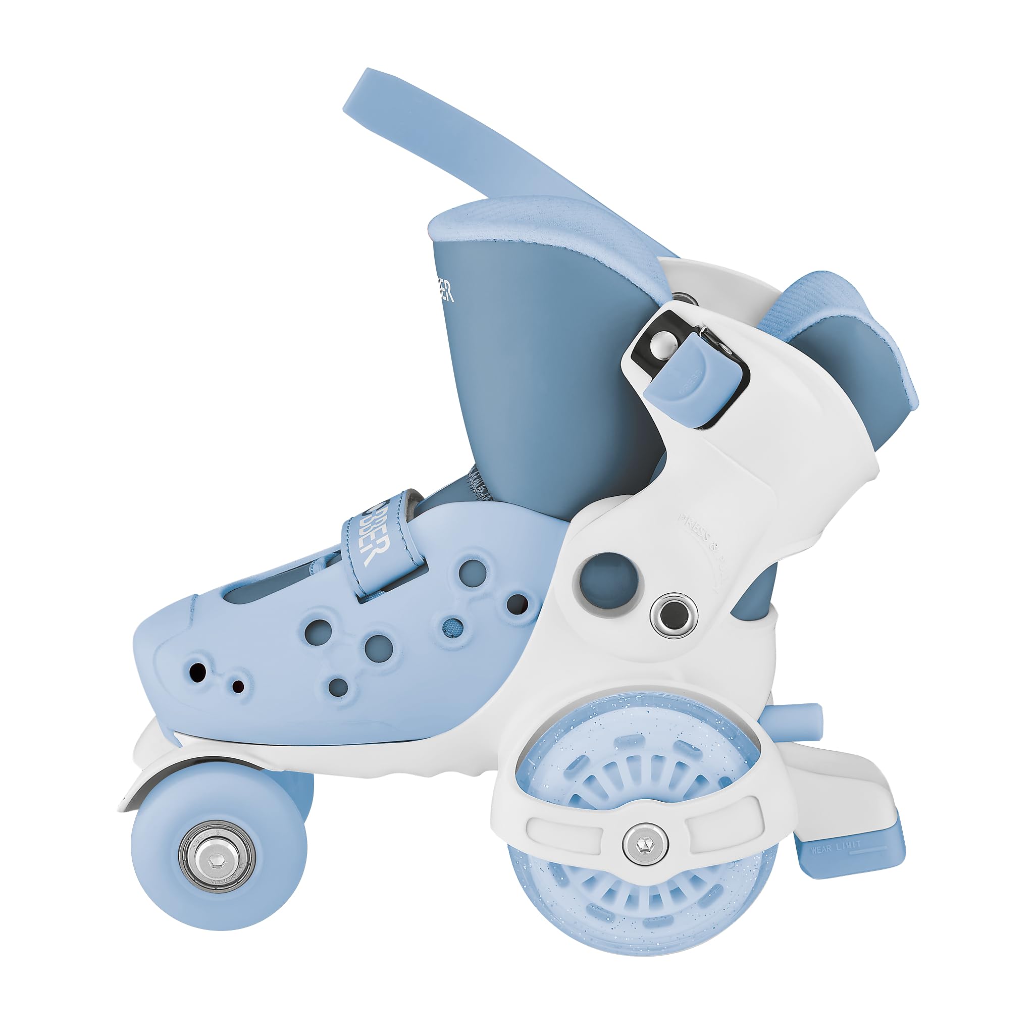 Globber Learning Skates Quad Patins à roulettes en polyuréthane 26-29 avec fermeture 50 mm