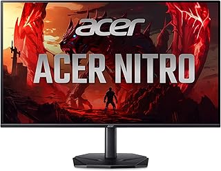 Acer Nitro 23.8インチ フルHD 1920 x 1080 IPS ゲーミングモニター | AMD FreeSync Premium | 240Hz リフレッシュ | 最大0.5ms | sRGB 99% | HDR 10対応 | ディスプレイポート 1.2 & HDMI 2.0 x 2 | KG240Y W3bi。 ip