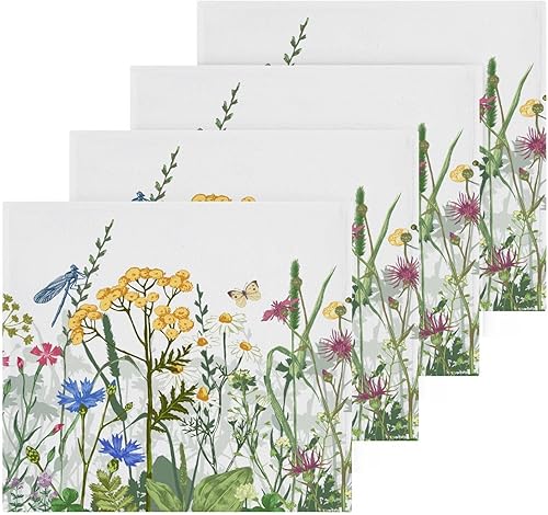 Miniatura 2 de Wildflowers - Juego de paños multiusos de secado rápido para baño, hotel, spa, cocina, multiusos, para la punta de los dedos y los paños de cara de