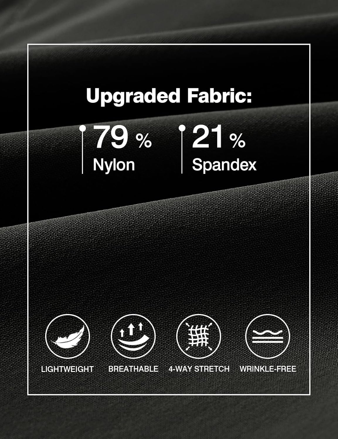 TBMPOY Men's 9" Golf Shorts Quick Dry Casual Shorts Dress Shorts Flat Front Stretch Lightweight for Work Business Travel - Image 3