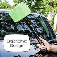 Vista 7 de Herramienta de limpieza, AS-SEEN-ON-TV, limpia parabrisas sin alcanzar, dispositivo de limpieza de ventanas de microfibra con capó adicional