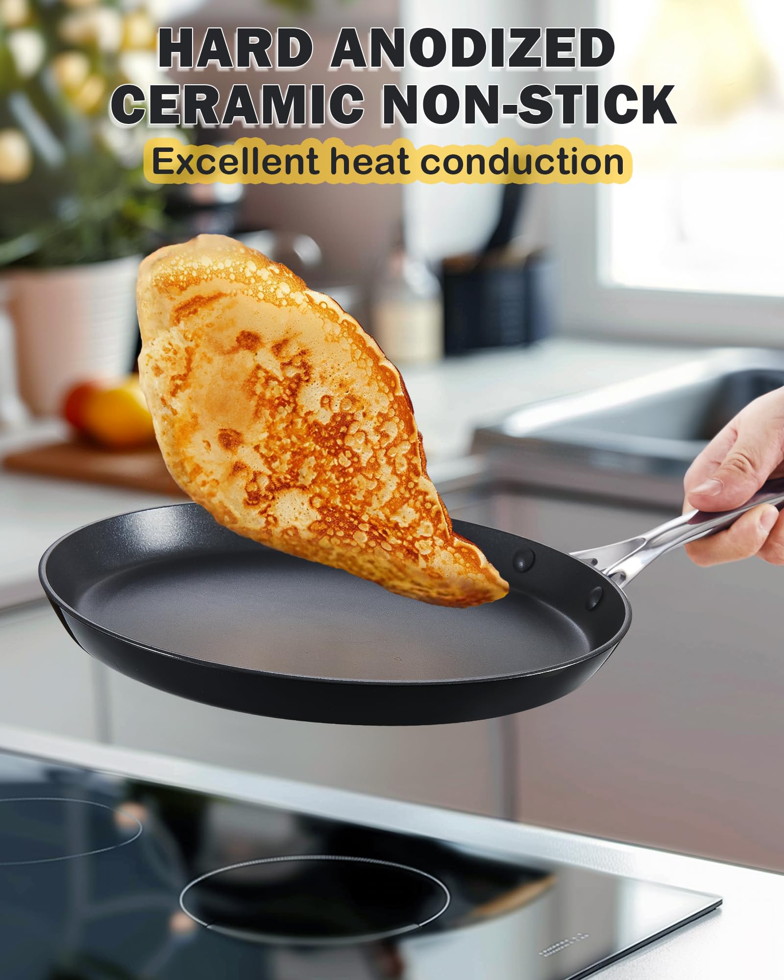 Cooks Standard Crepe Pan - Nonstick & Durable -4