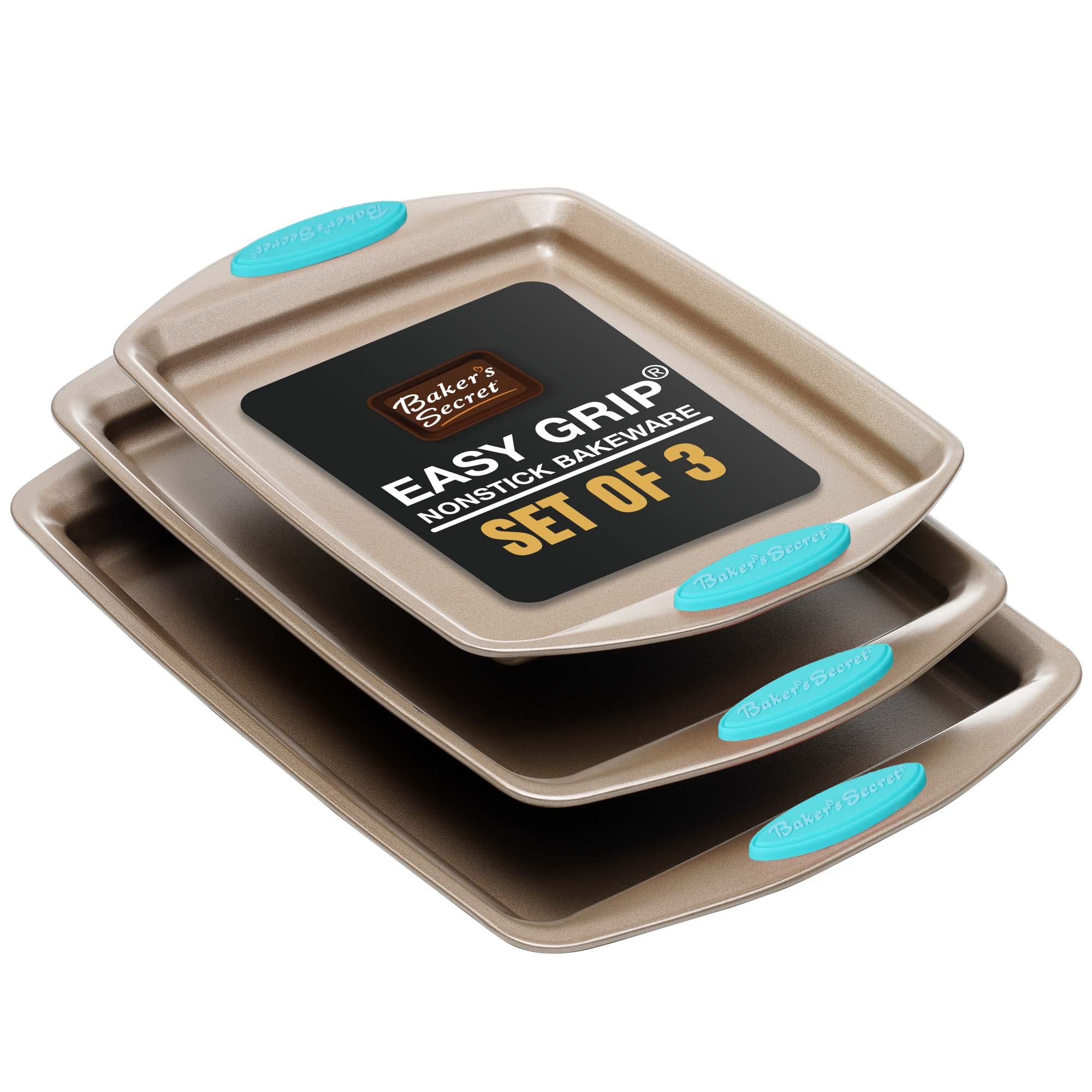 Bakers Secret Set Of Cookie Sheets Cooking Trays Baking