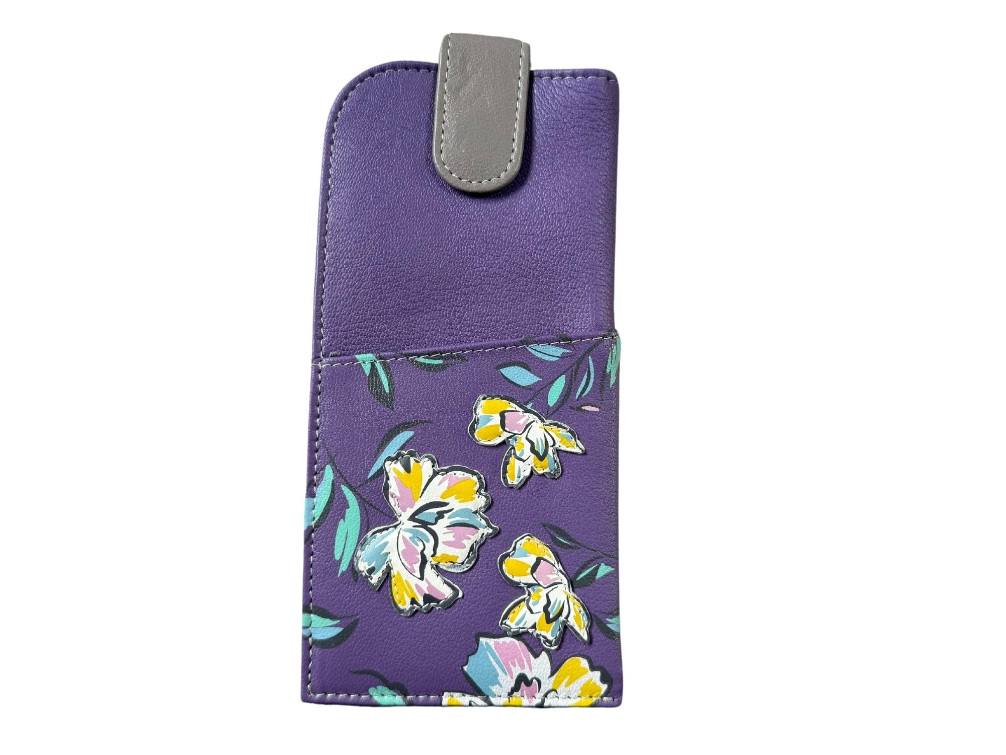 Mala Leather Purple (Purple) Zinnia Glasses Case