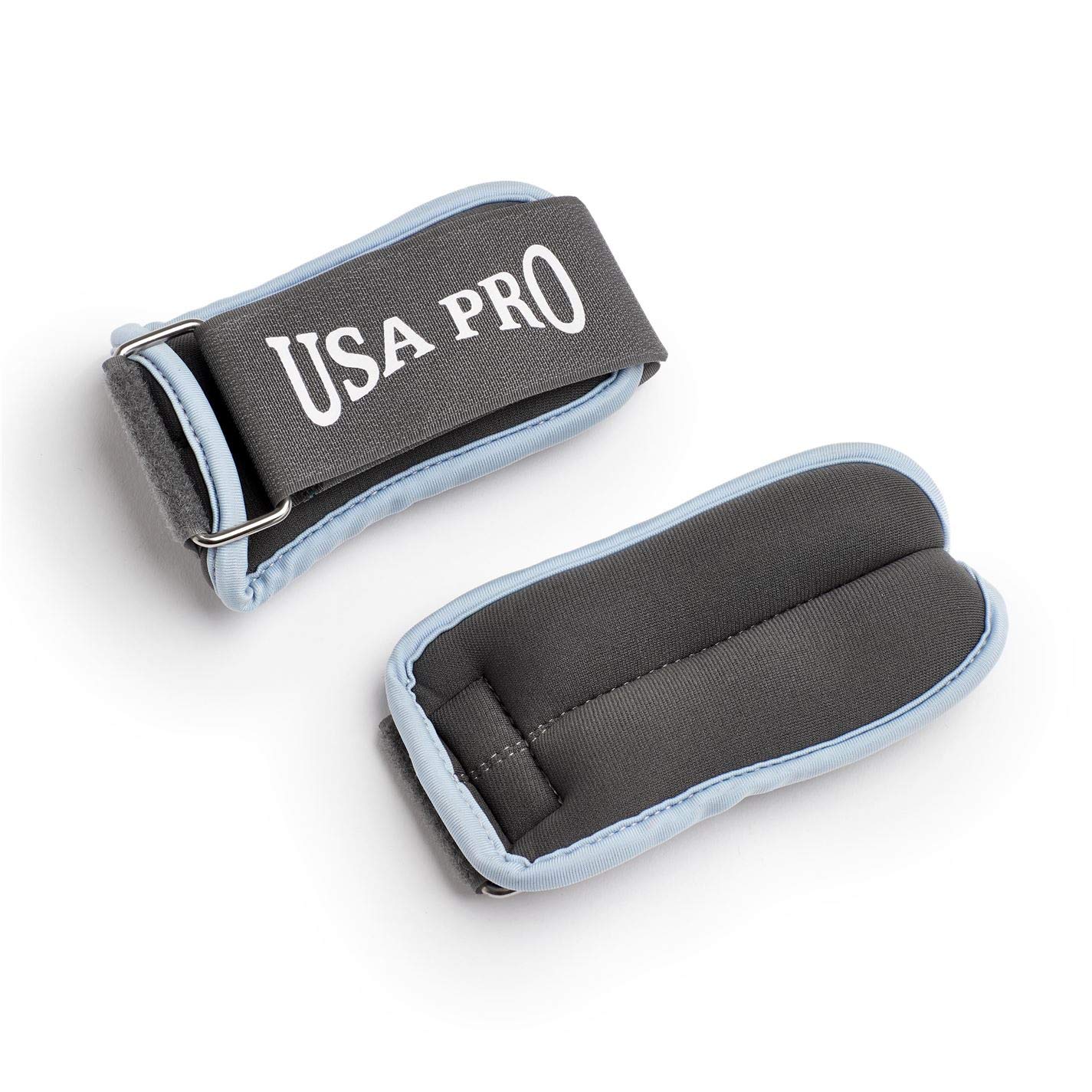 USA Pro Womens Ank Wrst 00 Body Weights Grey/Blue One Size