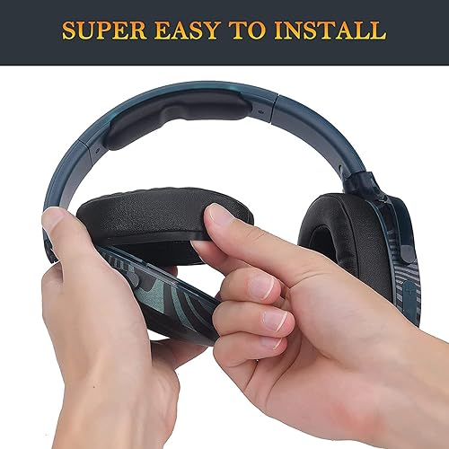 Miniatura 3 de Hesh - 3 almohadillas de repuesto de cuero proteico compatibles con Skullcandy Crusher Wireless Crusher Evo Crusher ANC Hesh 3 almohadillas para