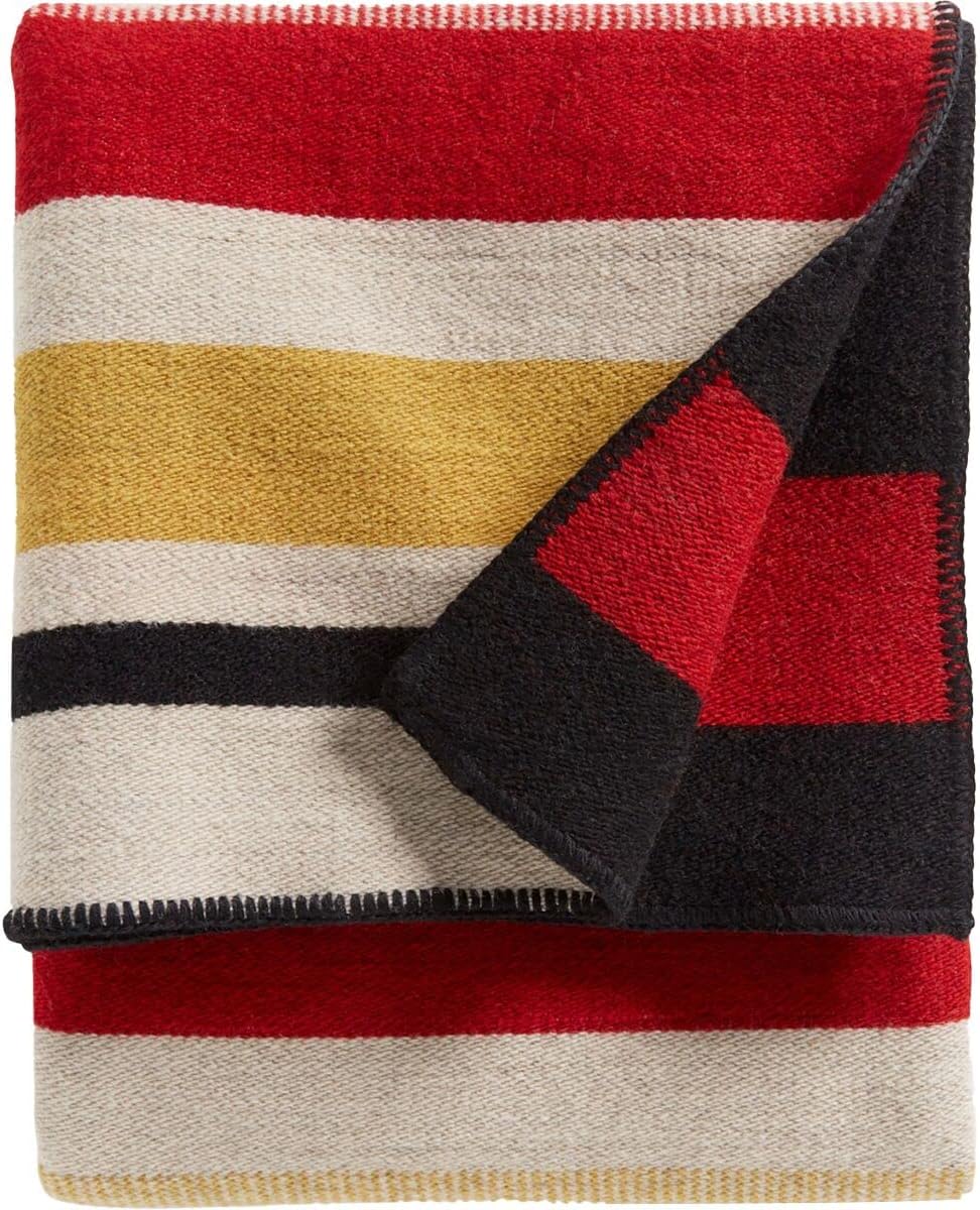 Pendleton Wool Carrier with Throw Boulder Stripe One Size