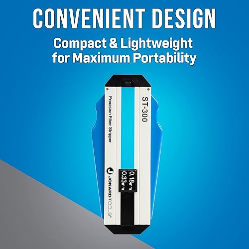 Miniatura 5 de Jonard Tools ST-300 - Pelacables de fibra óptica de precisión (180-330 micras)