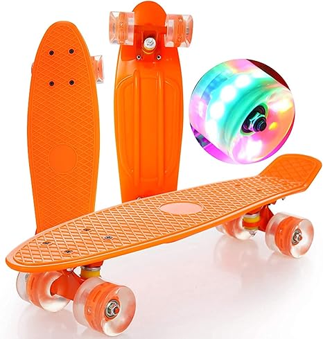 Amazon Co Jp スケボー スケートボード56cm完全なスケートミニ初心者クルーザープラスチックスケートボード少年男子子供の子供女の子大人 Abec 7ベアリング付きledライトアップホイール Color Orange スポーツ アウトドア Amazon Co Jp スケボー スケートボード56cm完全なスケートミニ初心者クルーザープラスチックスケートボード少年男子子供の子供女の子大人 Abec 7ベアリング付きledライトアップホイール Color Orange スポーツ アウトドア