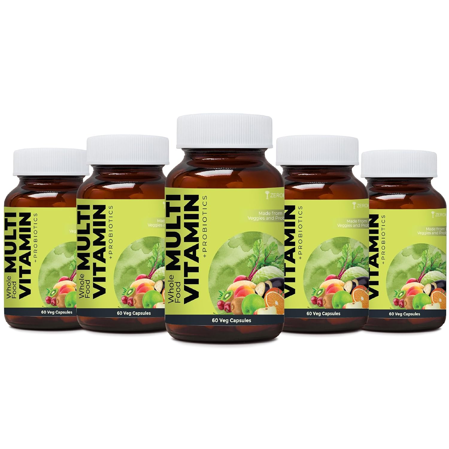 Zeroharm Plant Based Multivitamin Probiotic Supplement for Men and