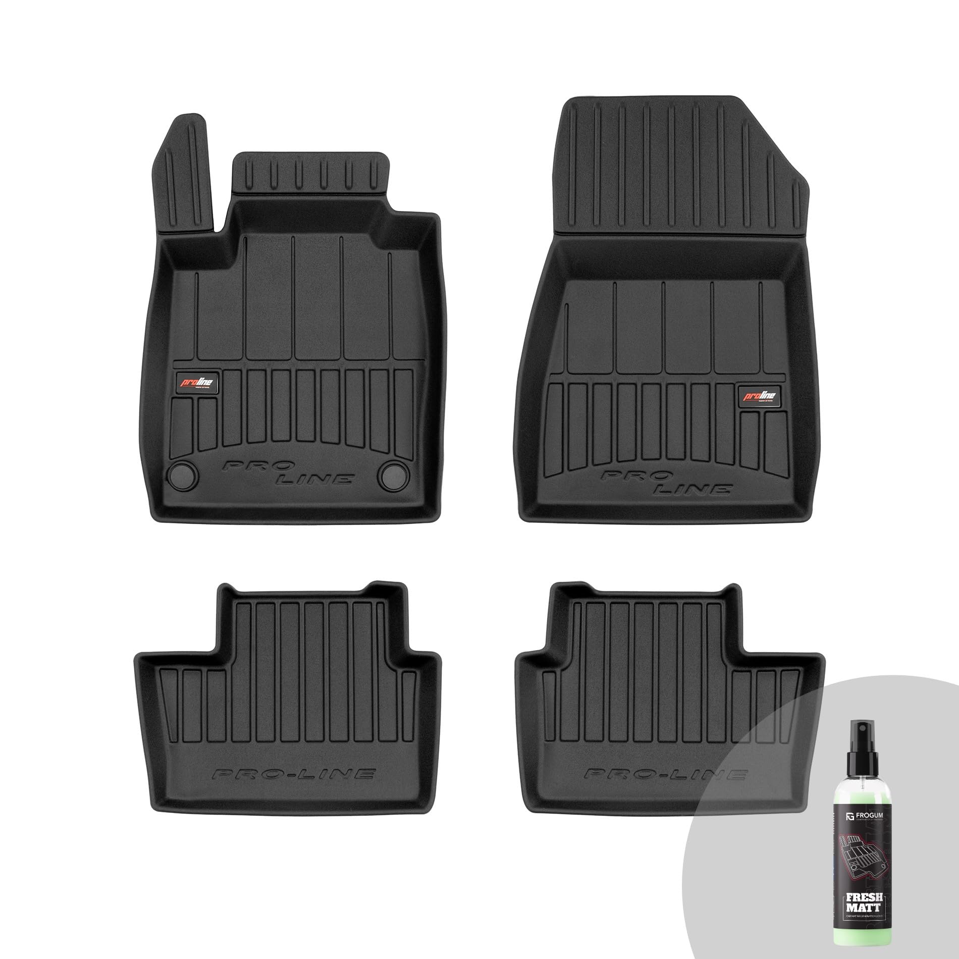 FROGUM ProLine 3D Ekskluzywne korytkowe dywaniki samochodowe gumowe premium do Nissan Juke II od 2019 | Najwyższe ranty