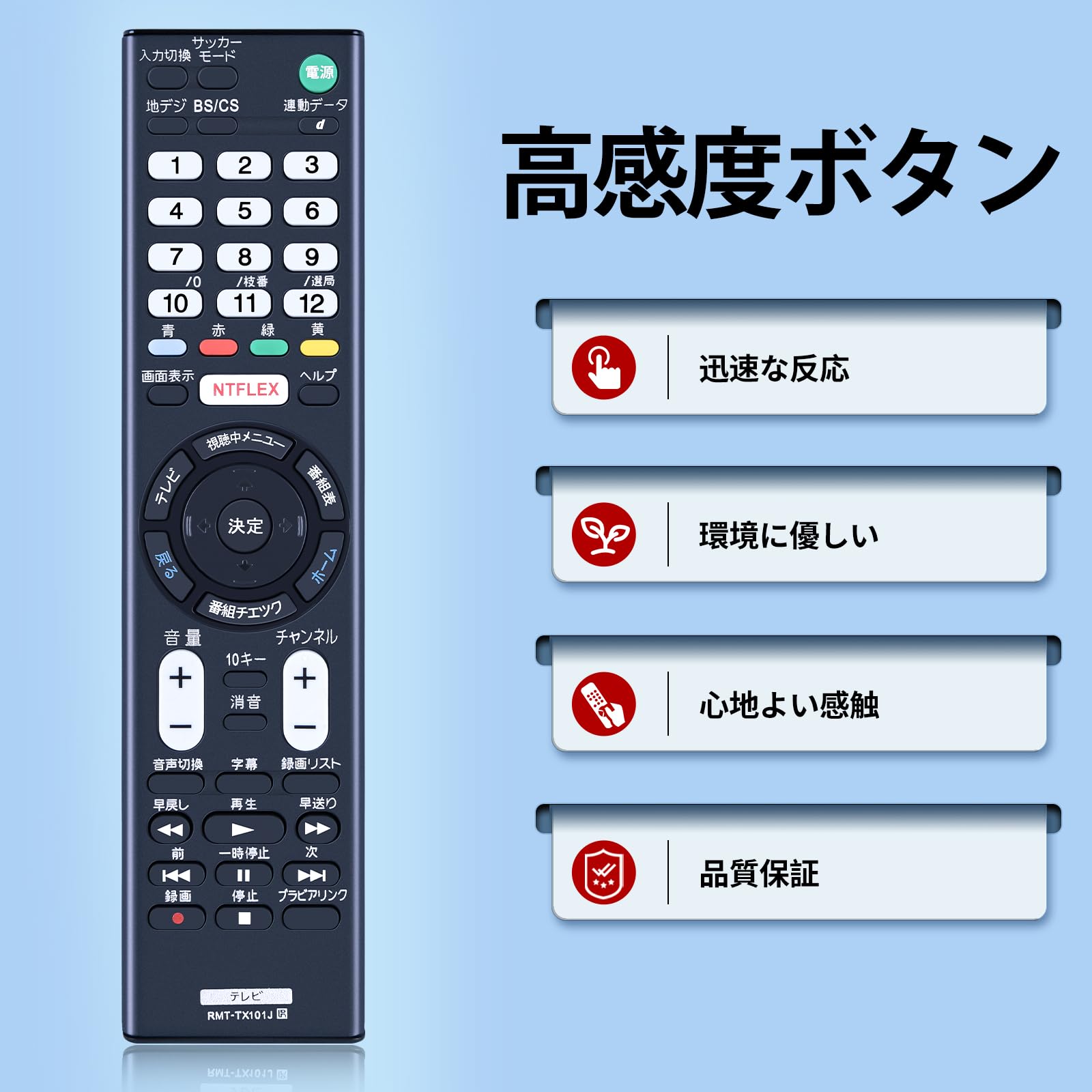 Amazon | テレビリモコン RMT-TX101J for SONY ソニー テレビリモコン 