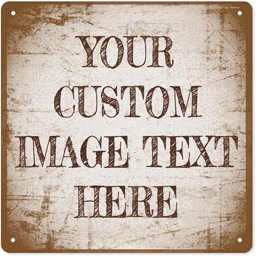 Letrero de metal personalizado para exteriores para oficina, boda, negocios, bar, diseño retro vintage personalizado, añade tu texto, logotipo,