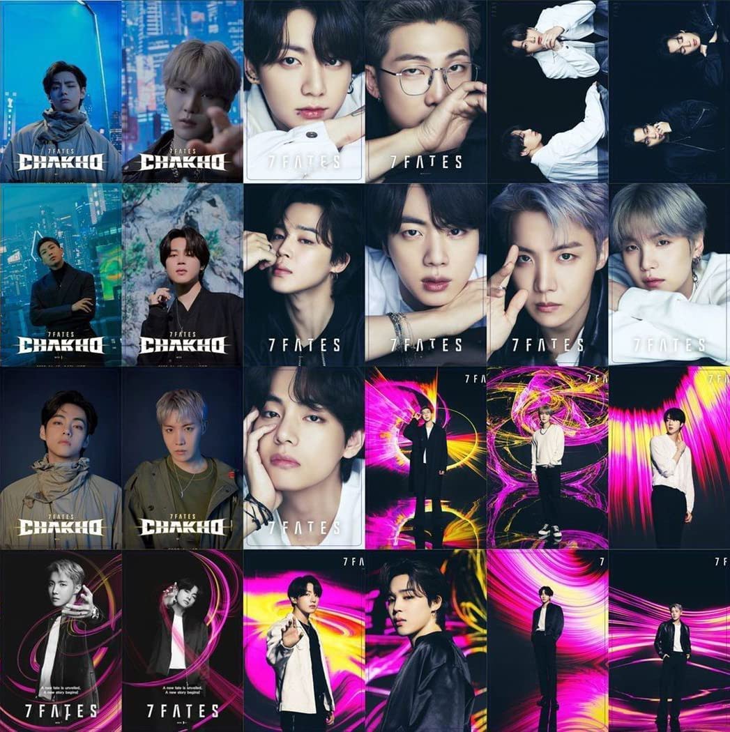 TPFRUPGD BTS 54pcs 2022 Mini Photo Cards - BTS 7FATES-CHAKHO