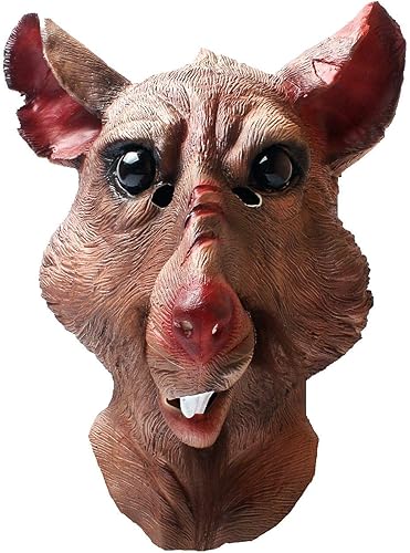 Rat Mask Rat Splinter Latex Mask Animal Mouse Monster Mask Novelty Halloween Costume Party Latex Animal Mask Full Head