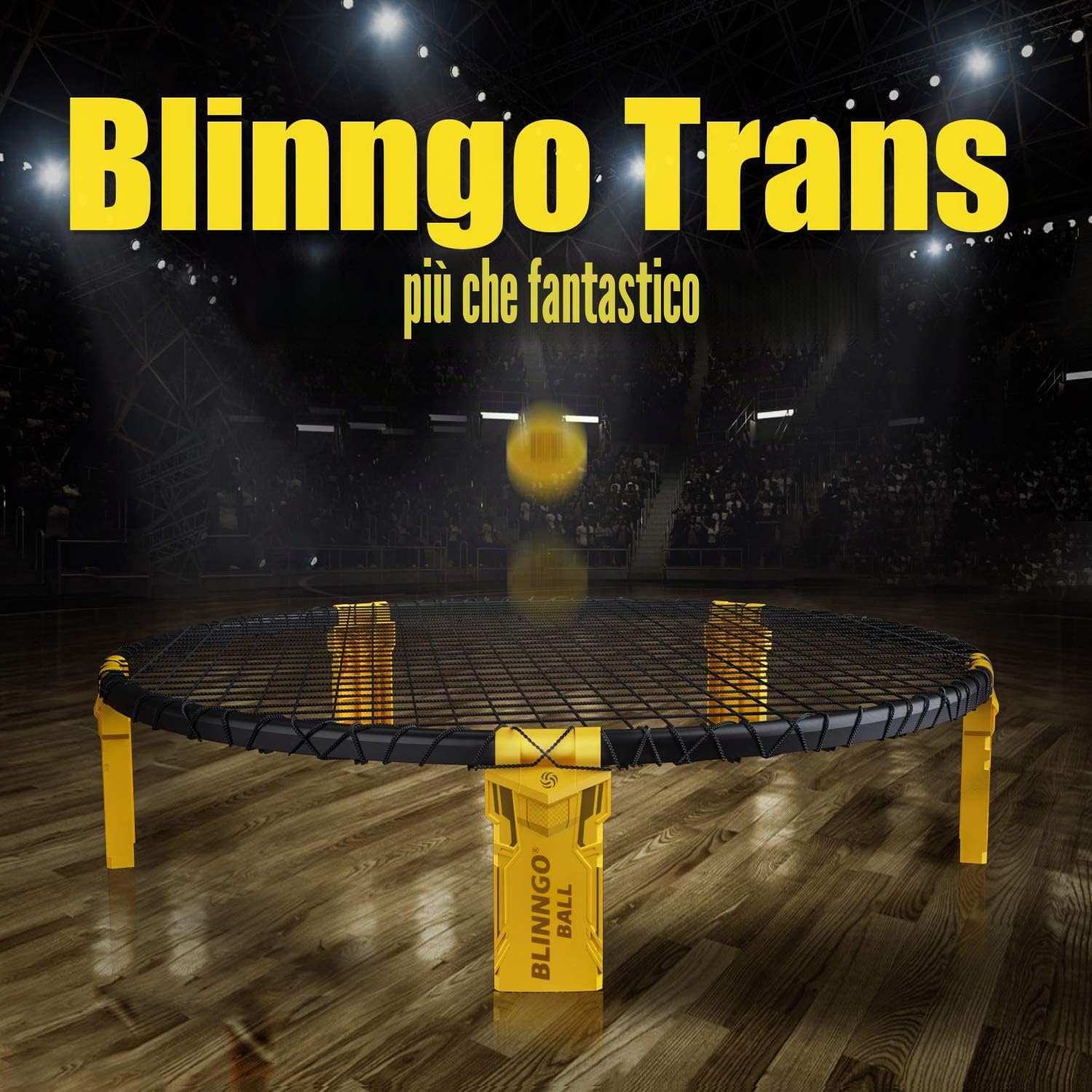 Blinngoball Set Includere Gambe robuste, Roundnet, 2 Palle, 1 Pompa ad Aria, Borsa per Il Trasporto e Libro delle Regole