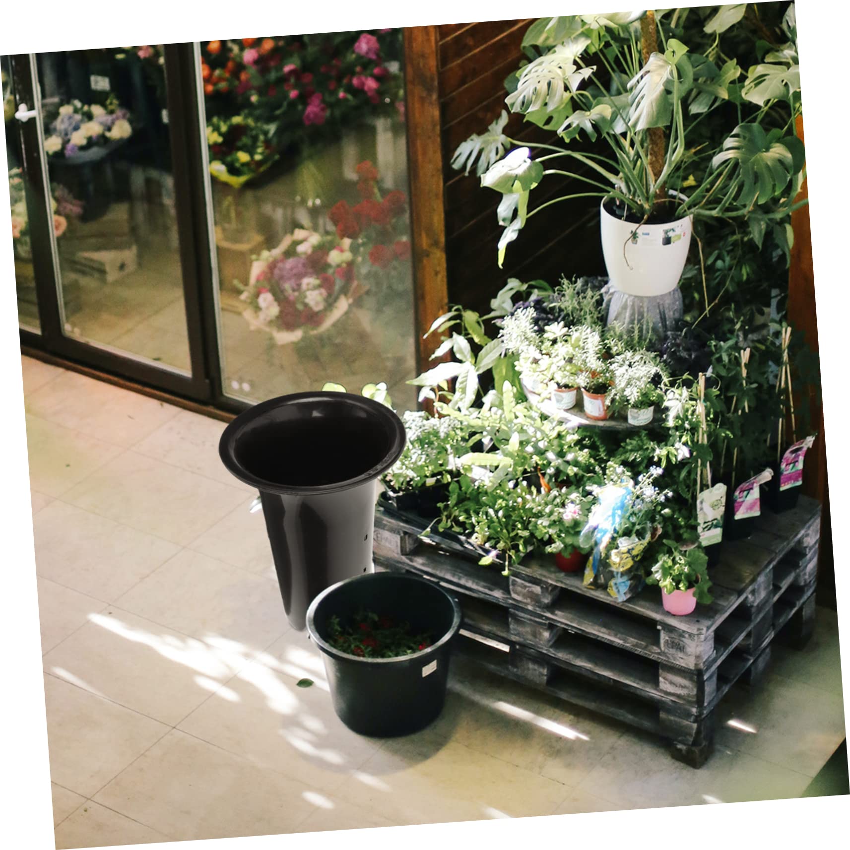 Lot de 10 Pots D’orchidées Respirants Noirs 15 Cm Trous De Drainage pour Jardin Intérieur, Contrôle Racinaire Et Culture Saine des Plantes en Plastique Épais