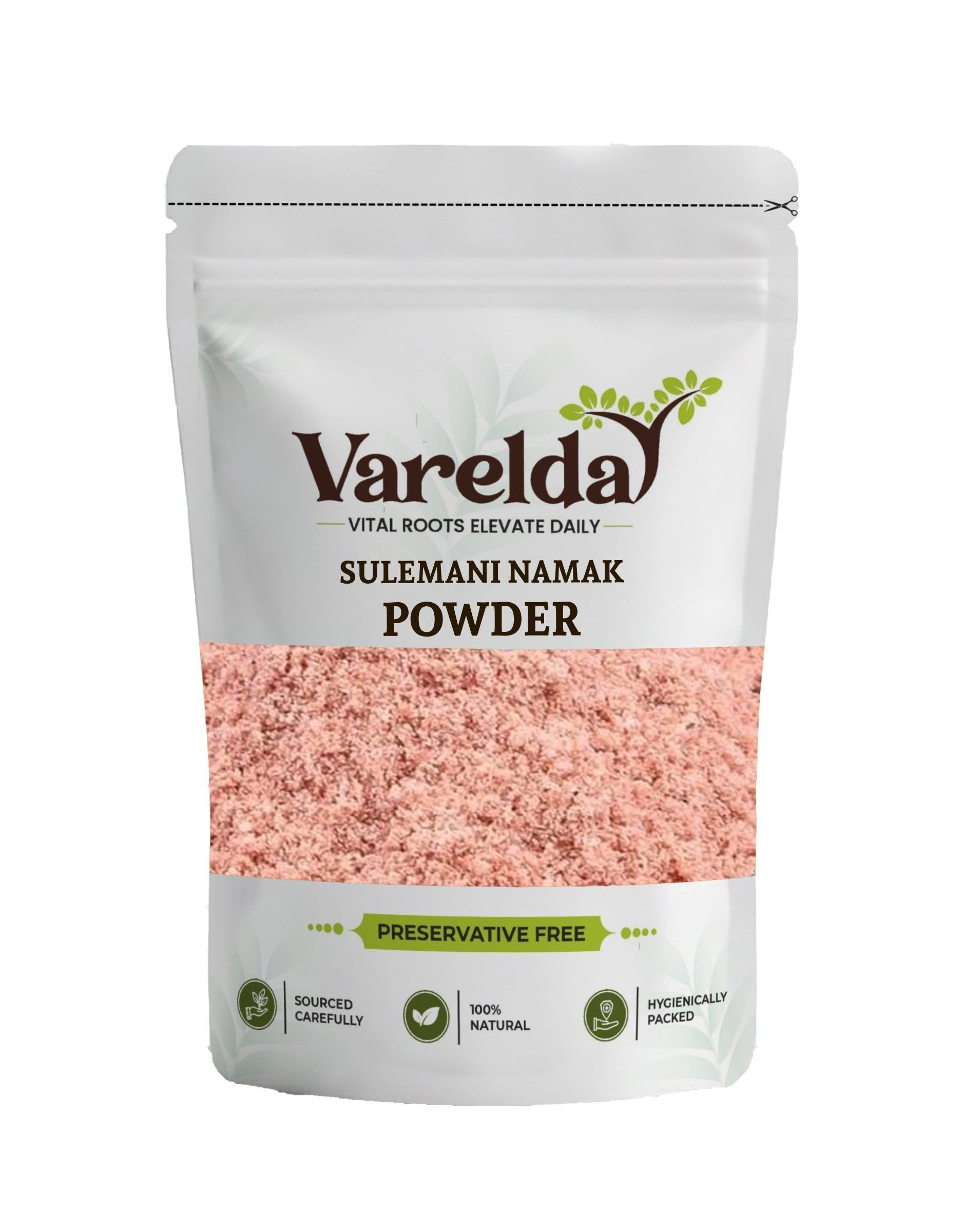 VARELDA Sulemani Namak Powder - Kala Namak Powder - Sauvarchala Lavana (25 Grams)-picture-10