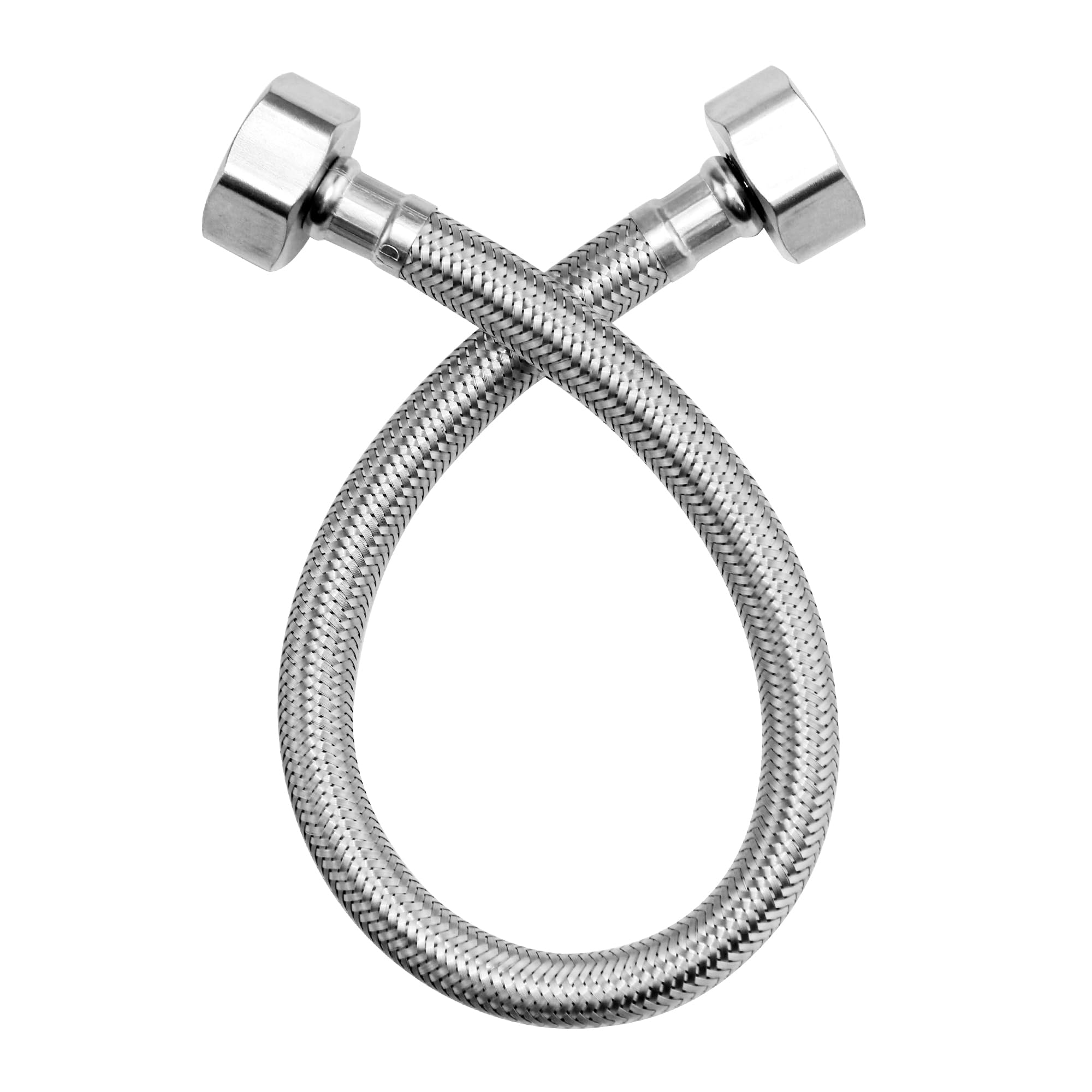 Acier inoxydable tressé de haute qualité pour ce flexible de plomberie de 60 cm