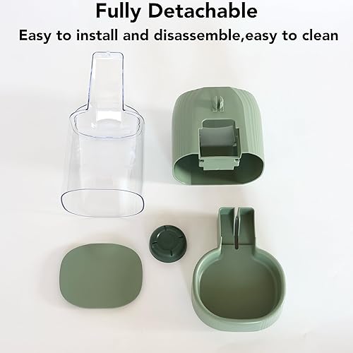 Miniatura 5 de Dispensador automático de agua para colgar alimentos para mascotas, alimentador automático de gravedad para conejo y dispensador de agua, estación