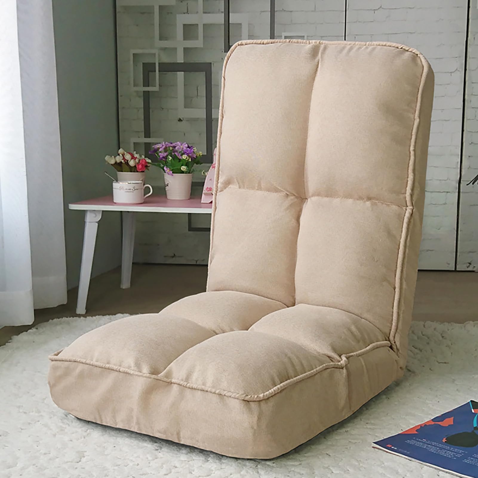 Fauteuil inclinable pliable réglable à 6 positions pour salon et bureau