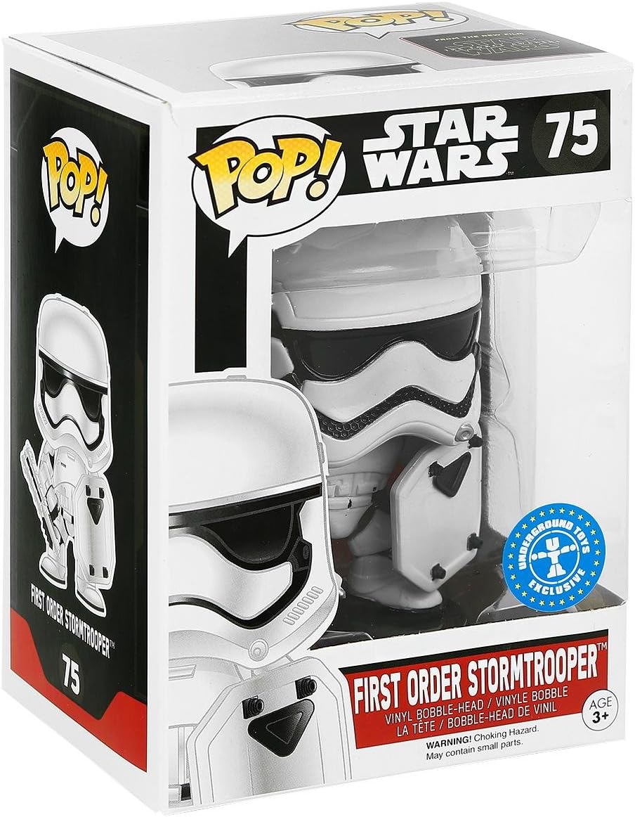 Funko Pop Star Wars: First Order Stormtrooper (Riot Gear) Exclusive Vinyl Bobble Head