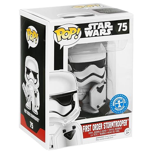 Funko Pop Star Wars: First Order Stormtrooper (Riot Gear) Exclusive Vinyl Bobble Head