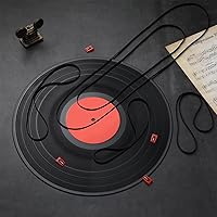 Vista 6 de 5 Pieces Turntable Belt with 5 Pieces Record Player Needle, Replacement Different Specifications Square Cassette Tape Machine Recorder Rubber Belt