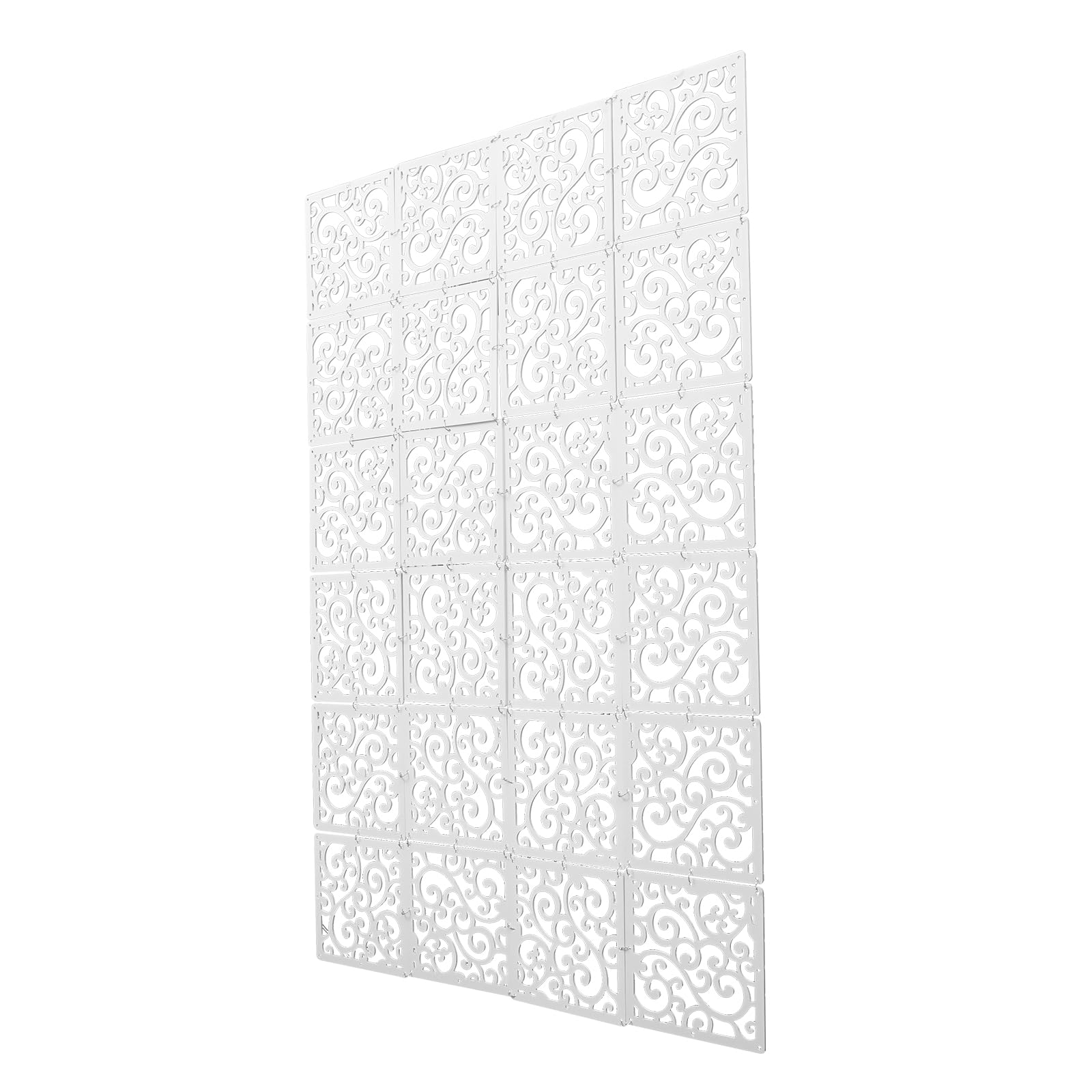 WooDerson 24 separadores de ambientes colgantes, de resina de PVC, biombo colgante, para puertas, salones, ventanas y dormitorios (24, flor de vid)