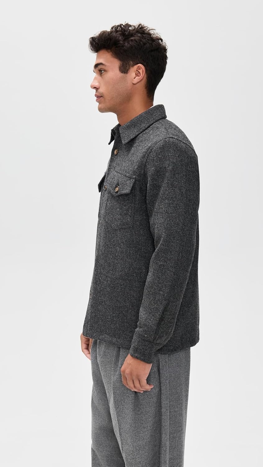 Portuguese Flannel Men's Wool Field Shirt Jacket - Image 4