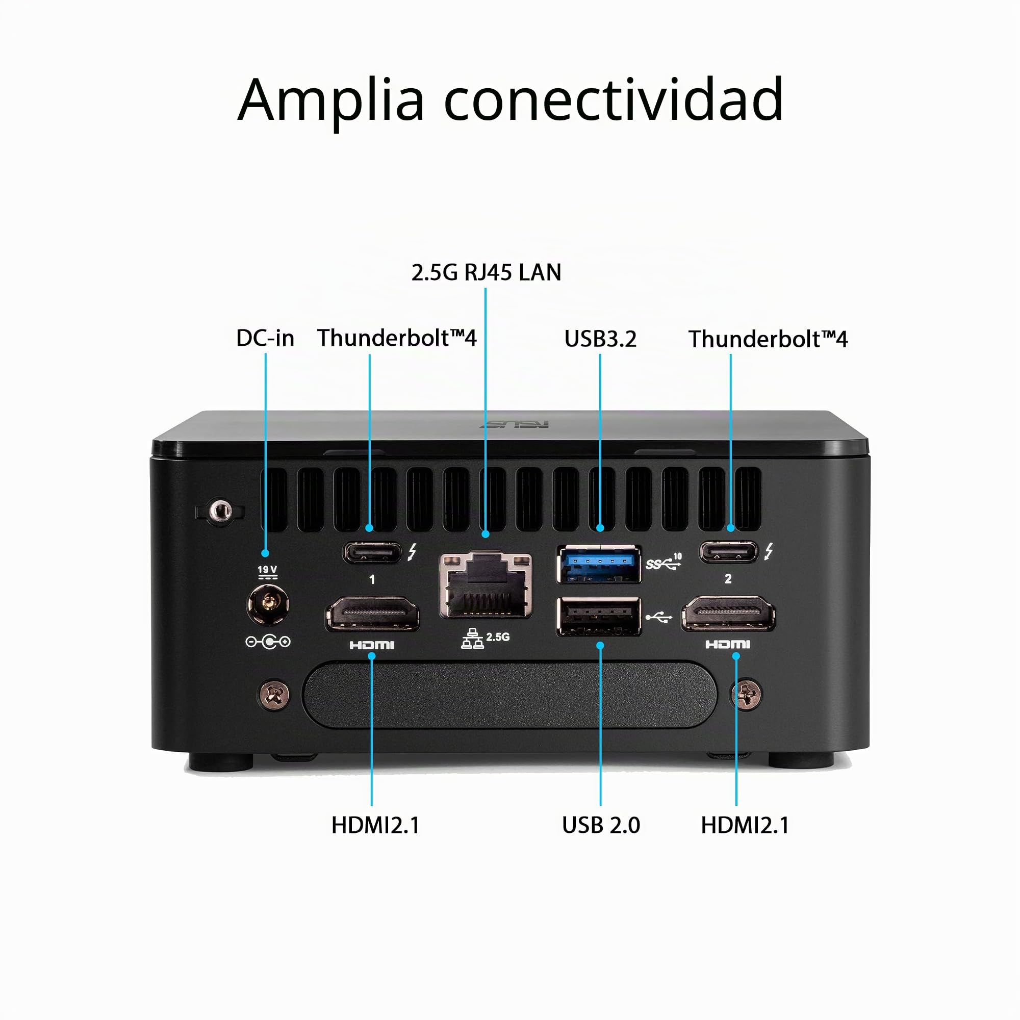 ASUS NUC 12 Pro - Ordenador de sobremesa Barebone (Intel Core i5-1240P, Intel UHD Graphics, sin Memoria, sin Almacenamiento, sin SO, Incluye Cable de alimentación)