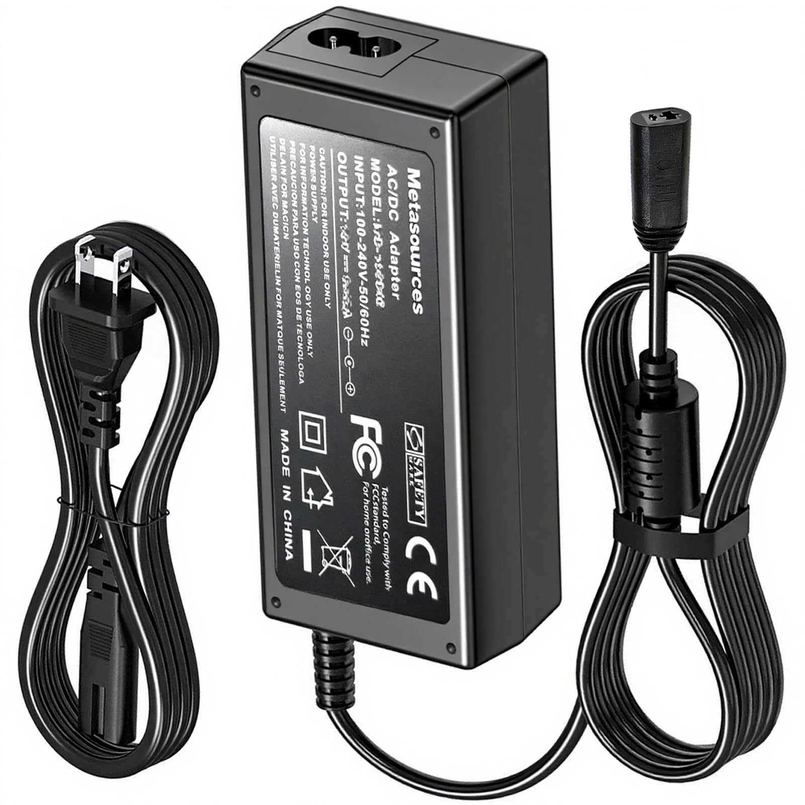 Amazon.com: Metasources 2-Prong AC/DC Adapter Compatible with