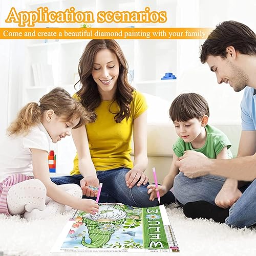 Miniatura 4 de UMOART Kits de pintura de diamantes de gnomo de primavera, kits de pintura artística de diamantes de flores para adultos y niños, kits de pintura de