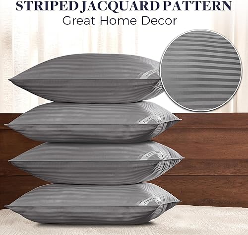 Vista 60 de Basic Beyond - Juego de 2 almohadas de cama para dormir de tamaño King, almohadas alternativas de plumón de lujo, colección de hotel, color negro