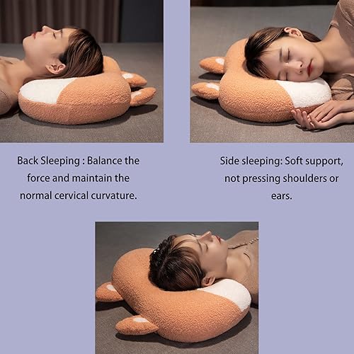 Miniatura 4 de Bonita almohada de espuma viscoelástica cervical con forma de animal de dibujos animados para cuello hombro y espalda almohada ergonómica de