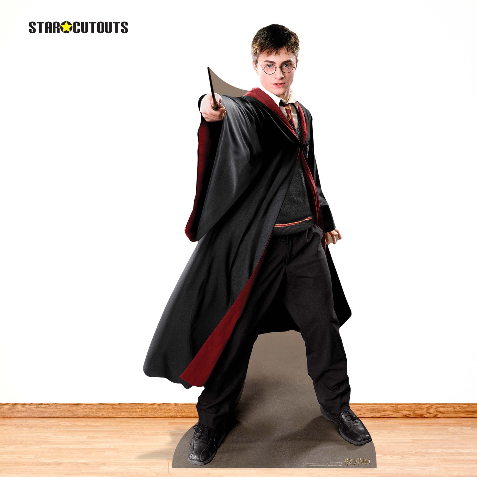 STAR CUTOUTS SC1478 Harry Potter Quidditch Captain Silhouette en Carton Grandeur Nature Thème fête Harry Potter Hauteur 170 cm