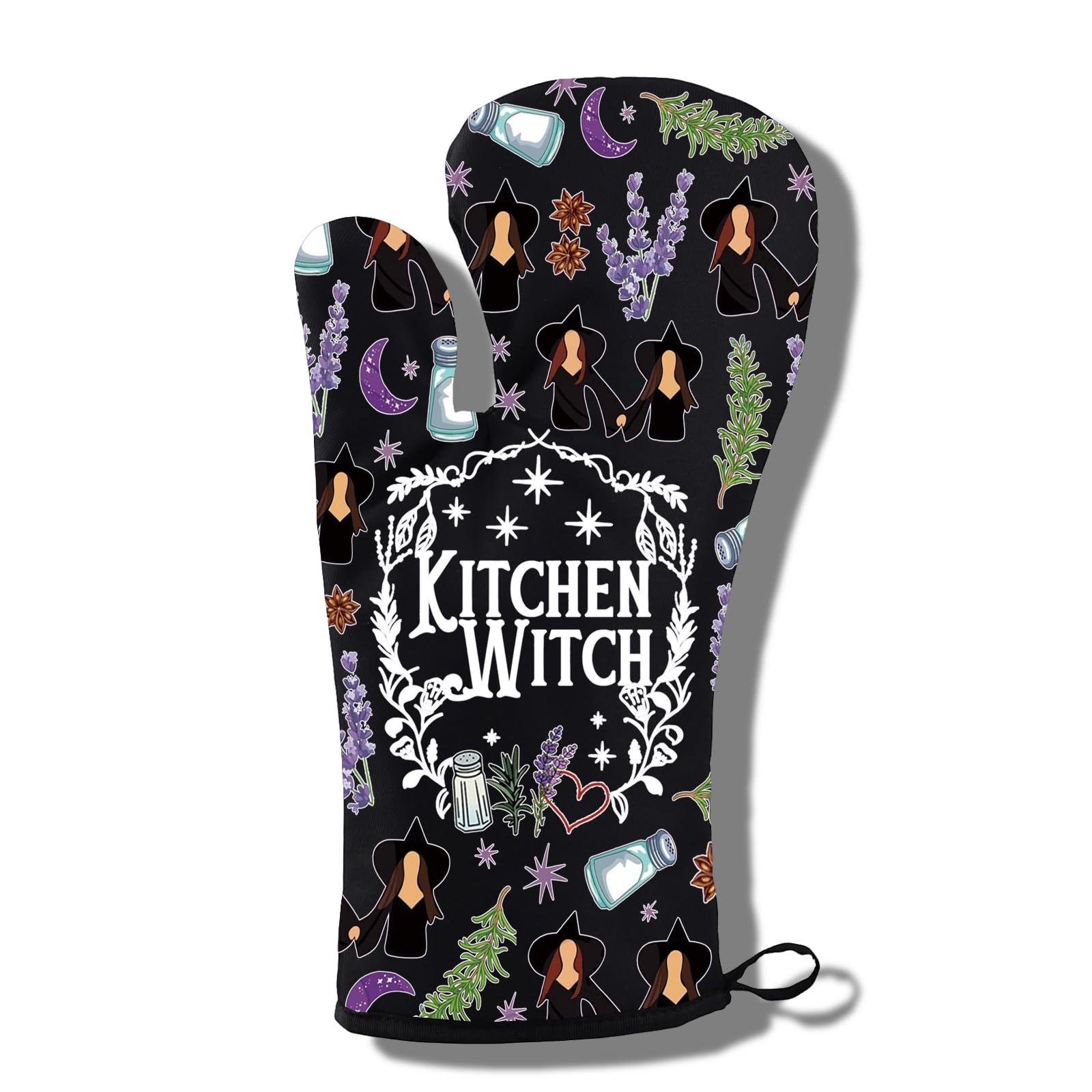 Cadeau magique gant de cuisine sorcellerie romarin et lavande pour fan
