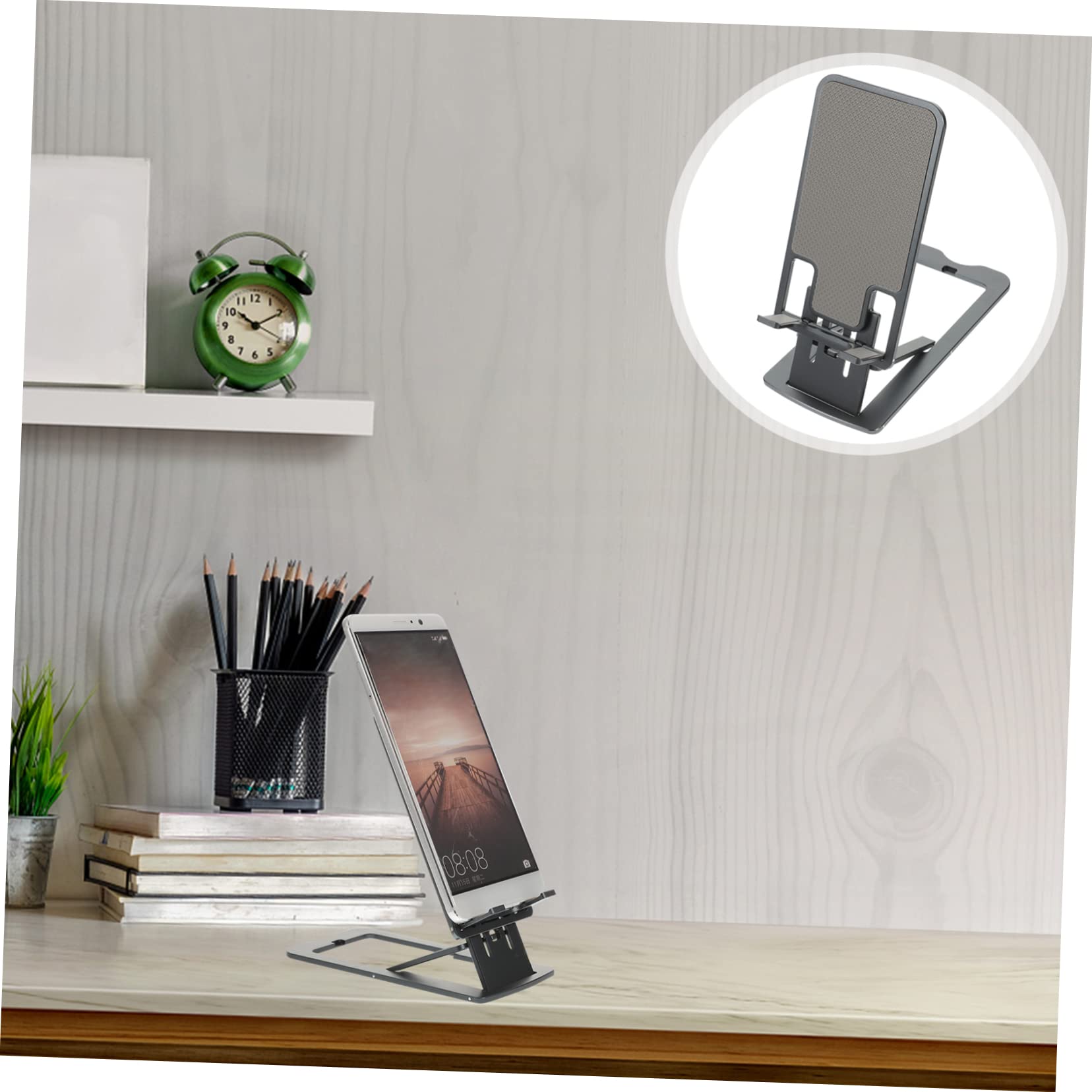 ABOOFAN 3pezzi Supporto Telefonico Regolabile Lega Di Alluminio Per Scrivania Supporto Ergonomico Per Smartphone e Tablet Base Stabile e Antiscivolo Per Protezione Da Graffi