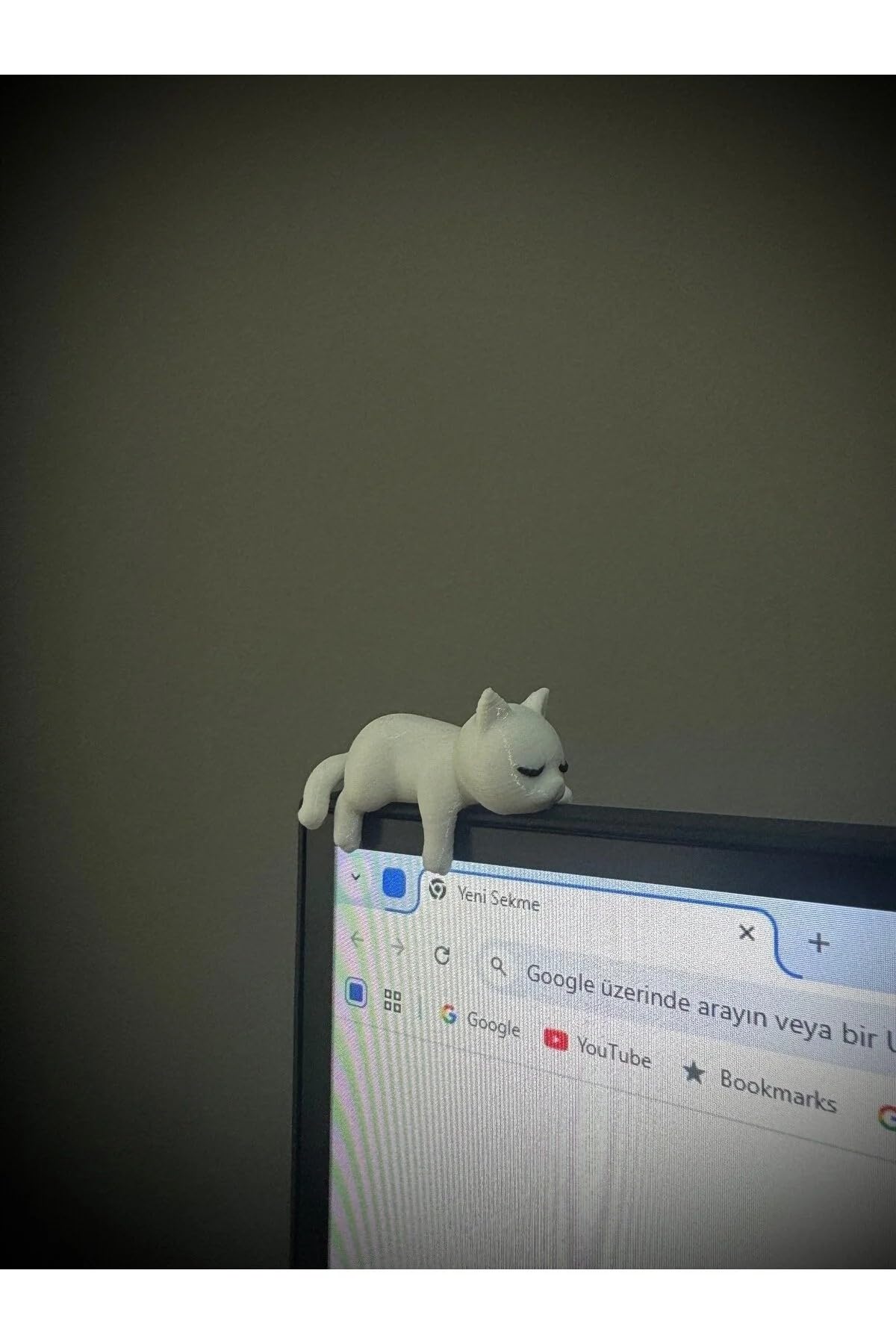 Sevimli Uyuyan Kedi Araba Dikiz Aynası Süsü Torpido Süsü - Araç İçi Aksesuar - Mutfak Dekor Kedi