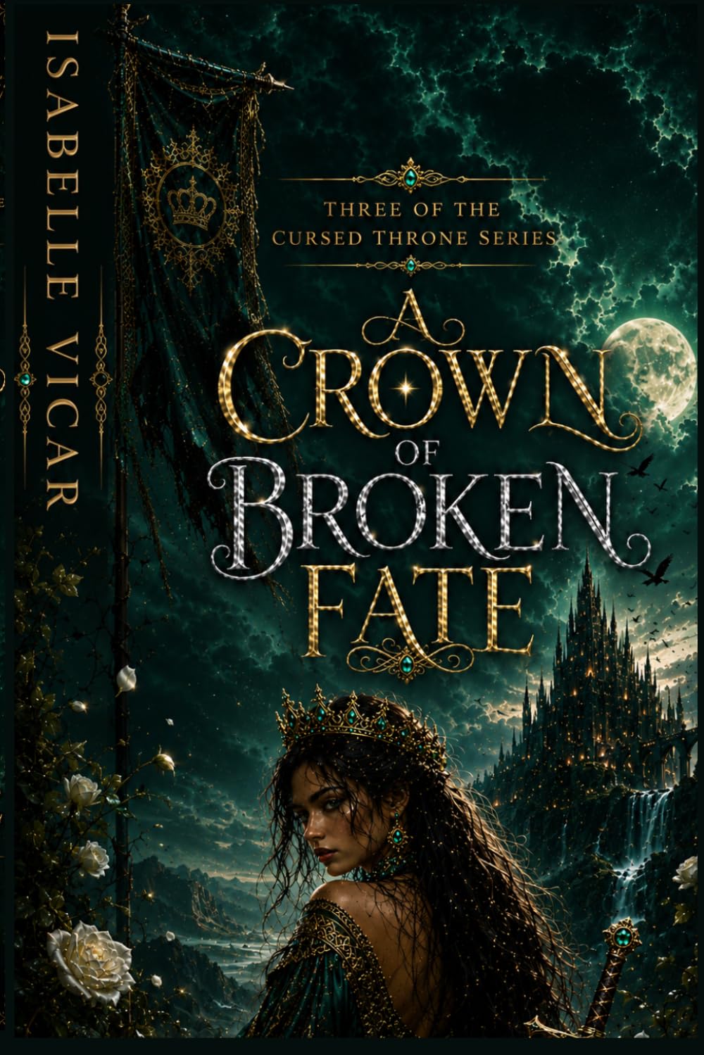 A CROWN OF BROKEN FATE: A Dark Fantasy Romance Book Three of The Cursed Throne Series: 3