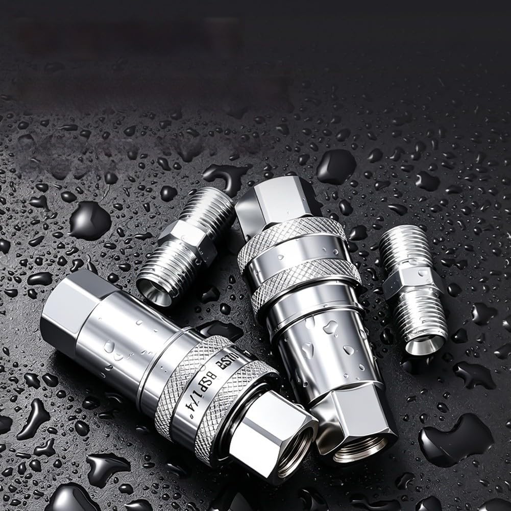 Acoplador Hidráulico BSP1/4 para acero Carbono Autocierre Acoplador(Quick connector)