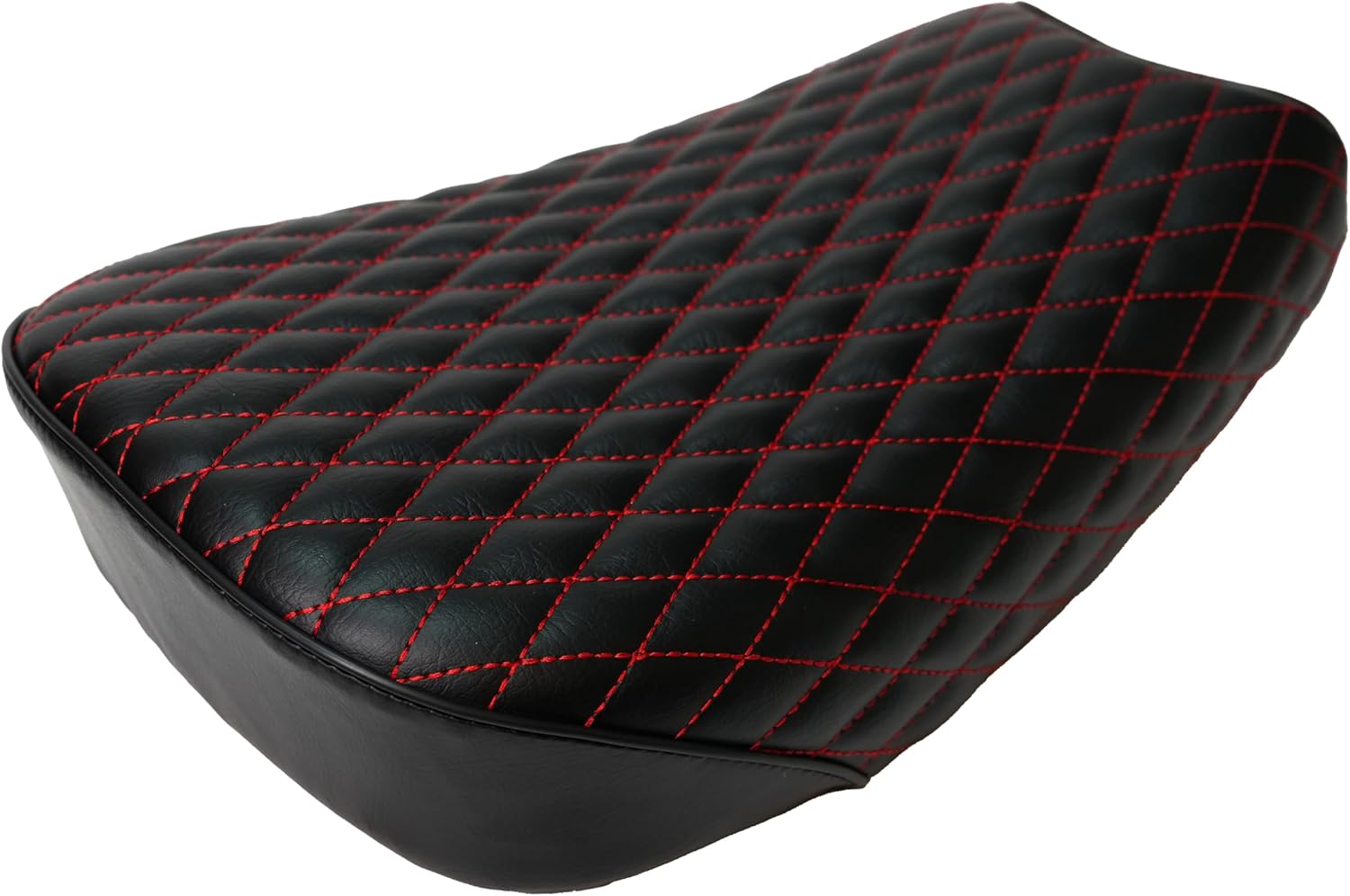 JMCHstore Red Diamond Stitch Retro Upgraded 15'' Seat for Coleman ct200uex Mini bike 196cc, Hisun ct200u-ex 200cc Trail bike Cushion Replacement parts