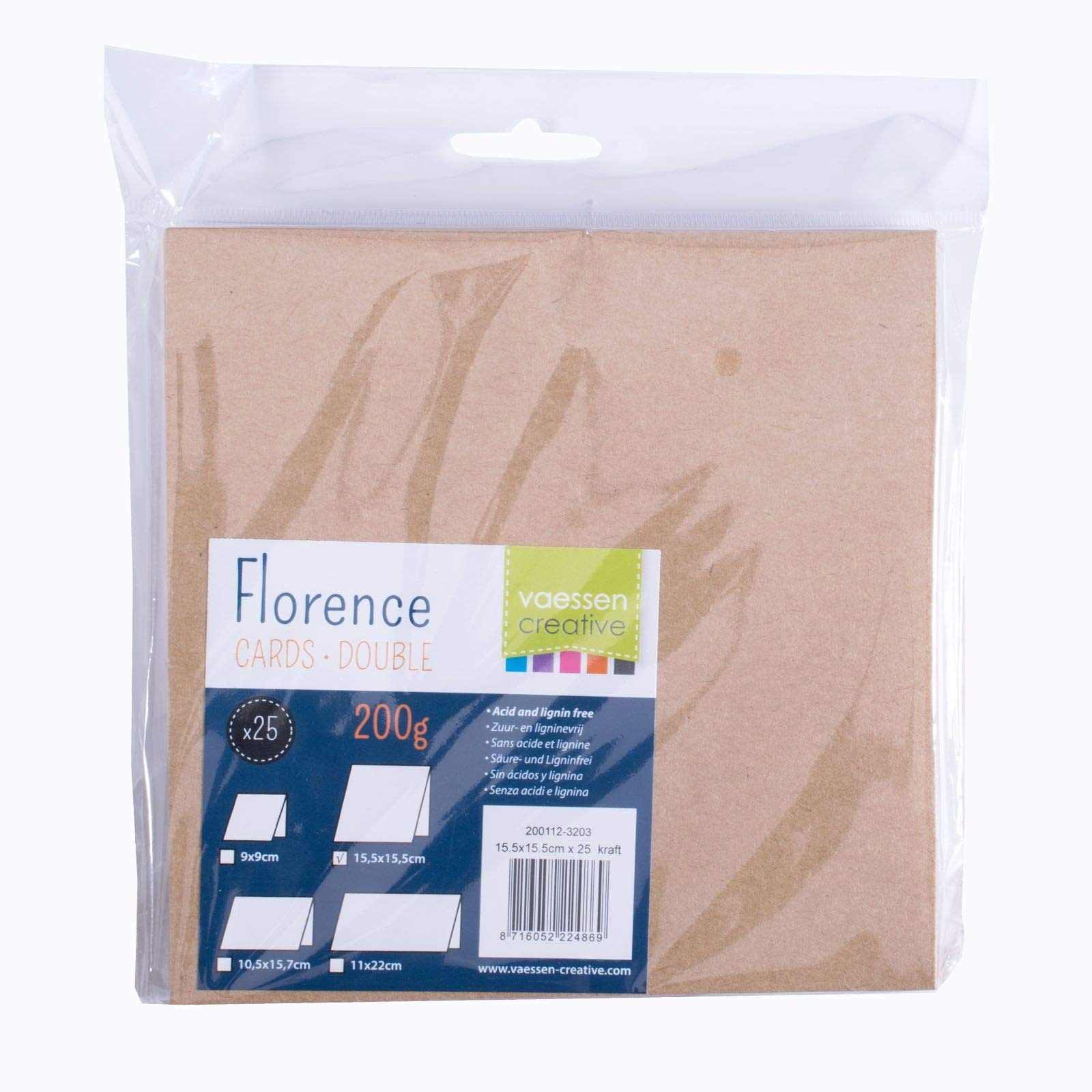 Biglietti Kraft Florence 200 Gsm - 25 Pezzi 10.5x15.7 Cm Per Creatività E Auguri - Foto 3