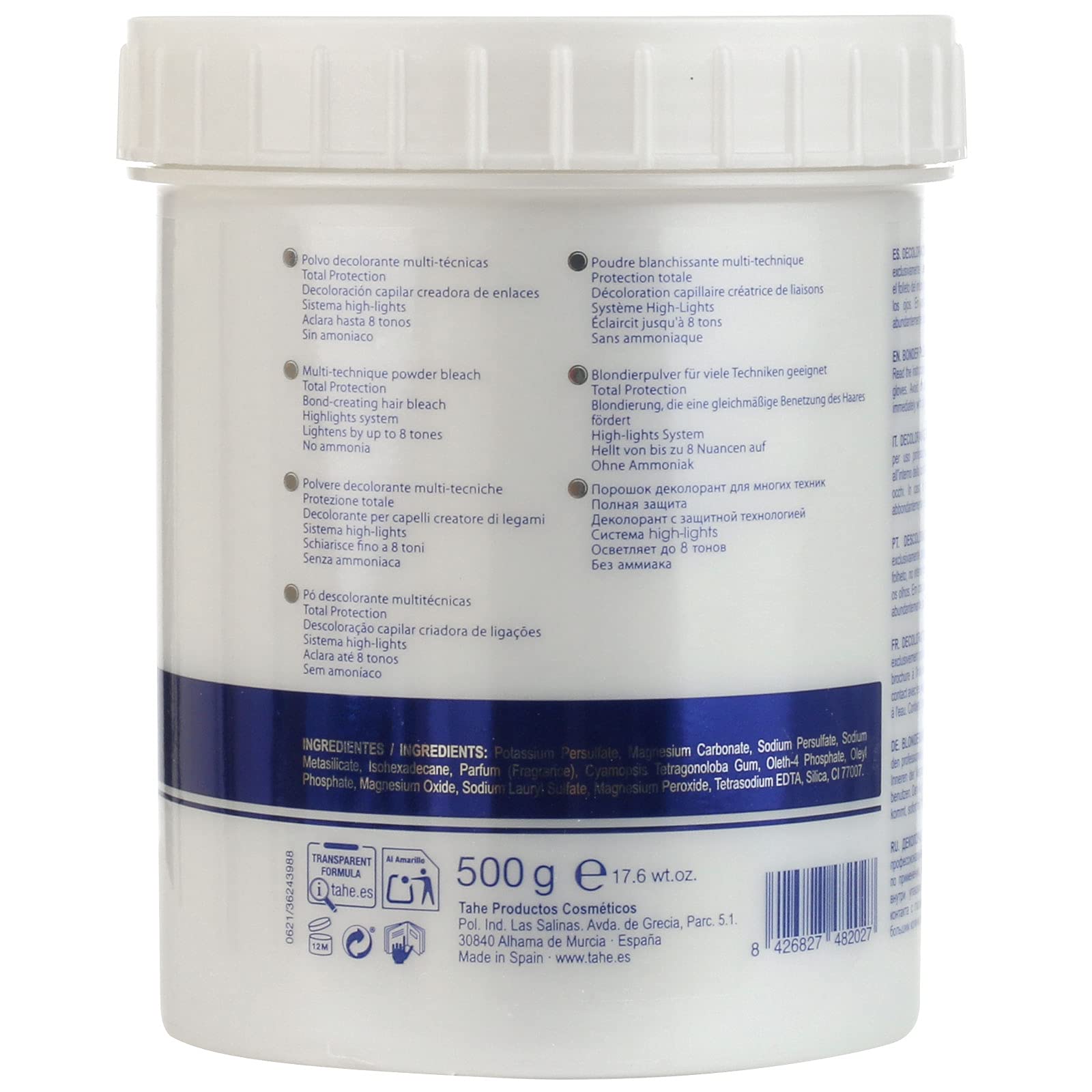 Tahe Bonder Plex Polvere Decolorazione Multitecnica 500 ml