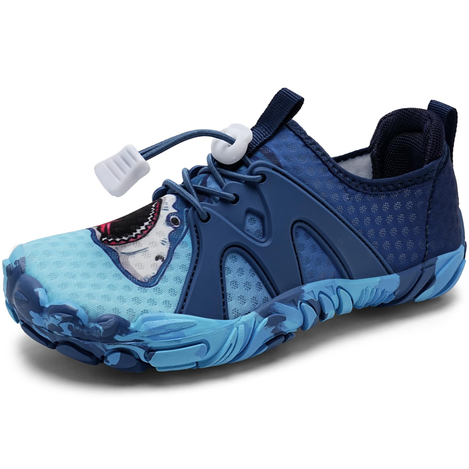 WateLves Toddler/Little/Big/Kid Water Shoes Wide Barefoot Aqua Athletic Sneakers Girls Boys Hiking Beach Swim Fast Dry Shoes Built-in Heel Grips