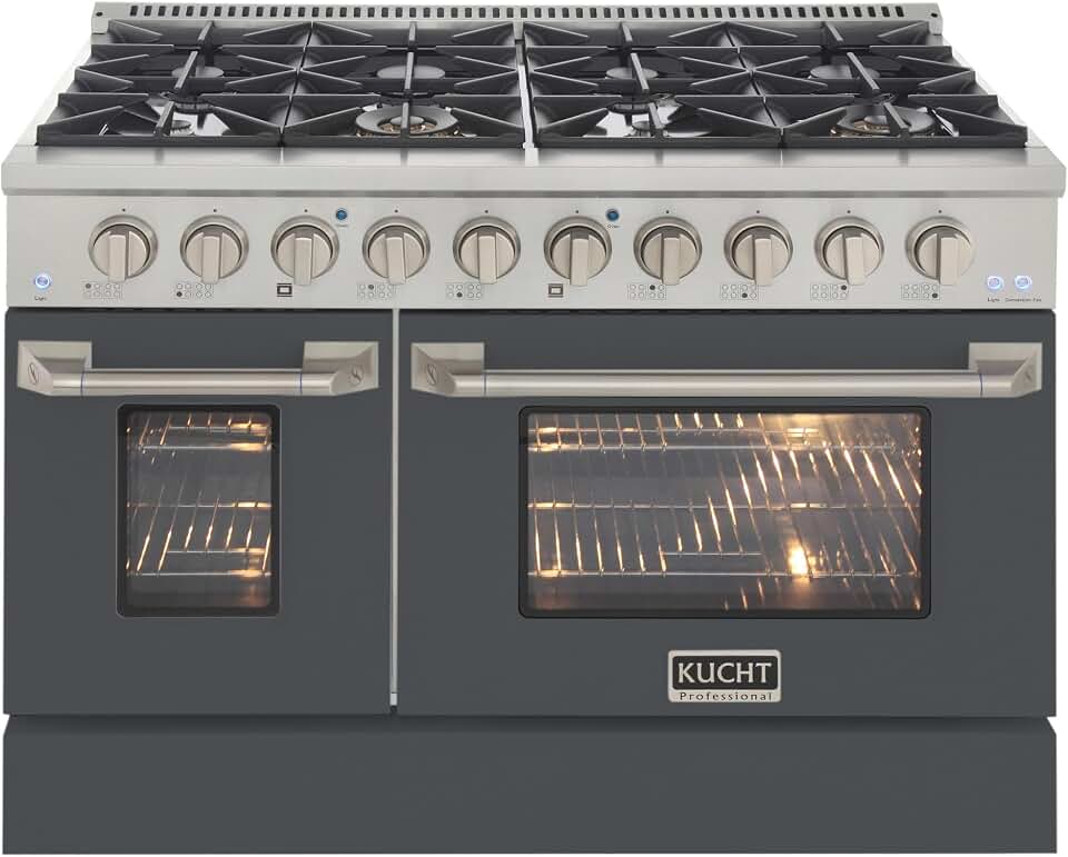 48" 6.7 Cu. ft Freestanding Propane Gas in Cement Grey
