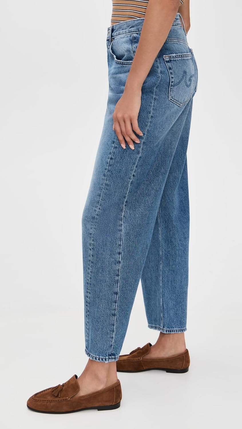 AG Adriano Goldschmied Women's Hattie High Rise Barrel Jeans - Image 5