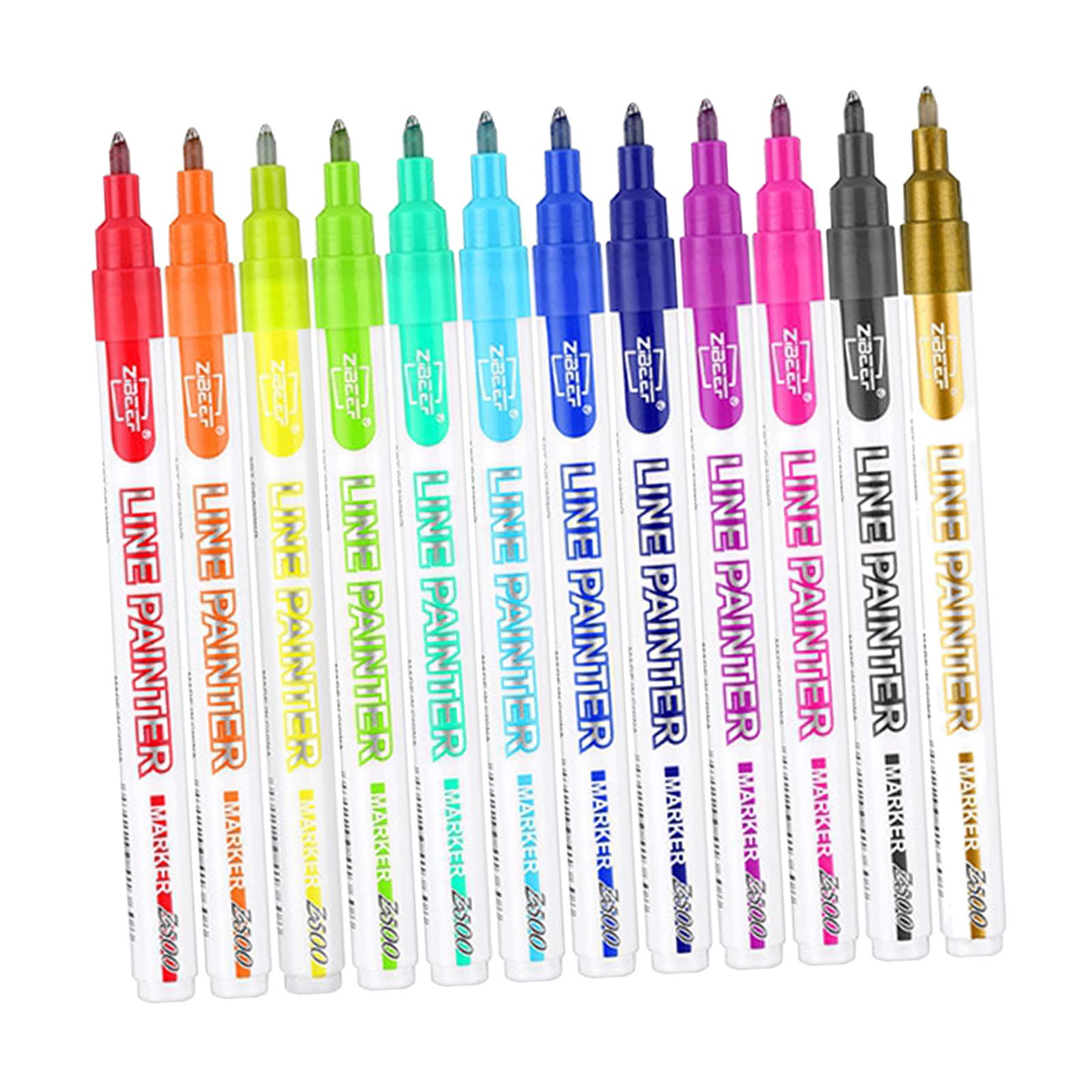 5 set 8/12 colori metallizzati pennarelli glitter scrittura Doodle Dazzle Pen Mark 12 colori