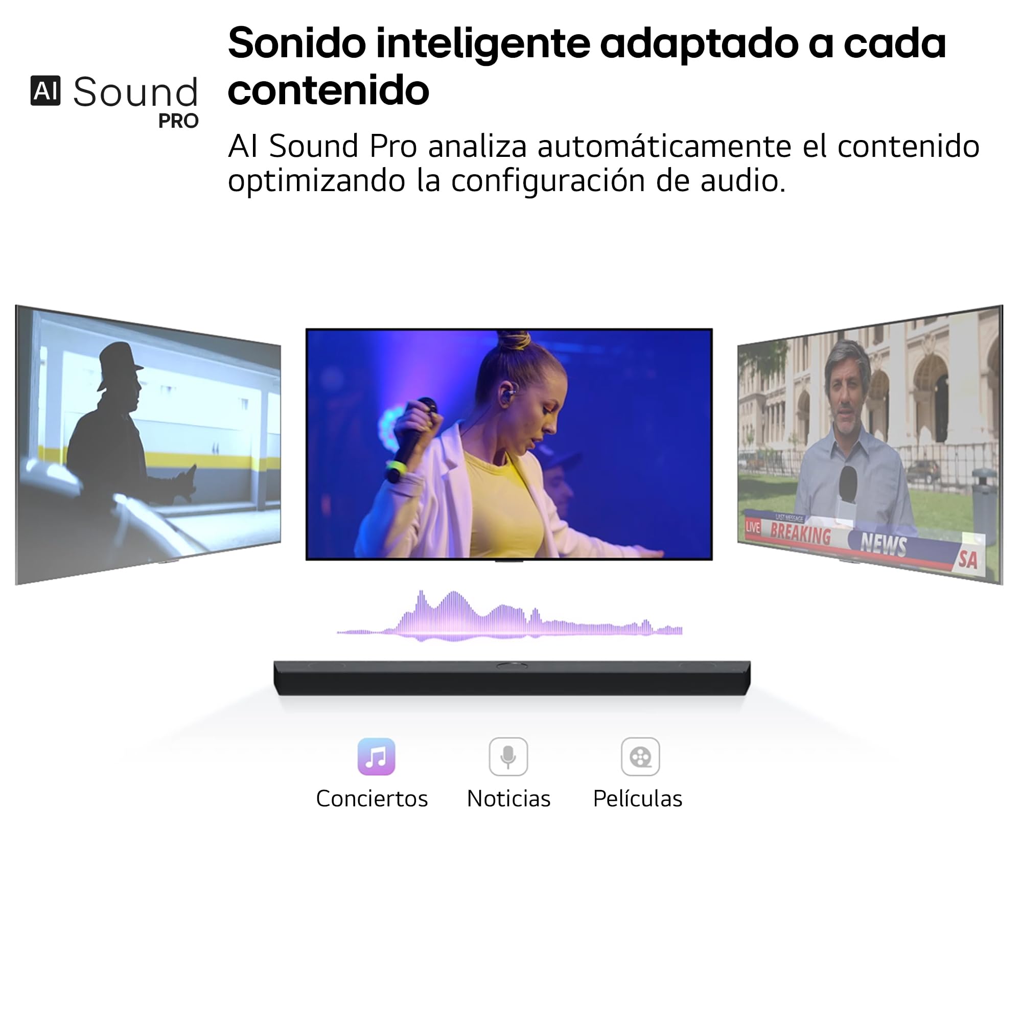 LG S95AR Sound Bar 9.1.5 z Dolby Atmos i DTS: X, moc 810 W, bezprzewodowy subwoofer i tylne głośniki, dźwięk wysokiej rozdzielczości (Hi-Res), Bluetooth, AI Ready, czarny